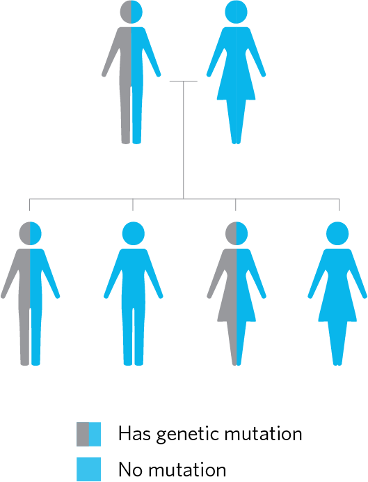 Neurological disorder gene pedigree